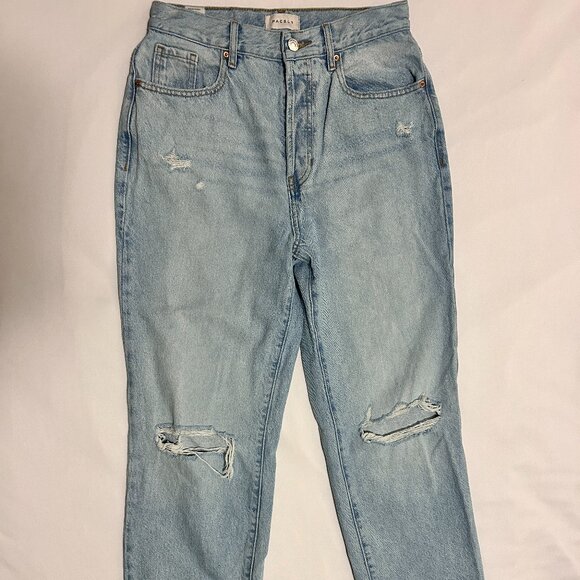 PacSun Light Indigo Distressed Dad Jeans Size 27 - Picture 3 of 8